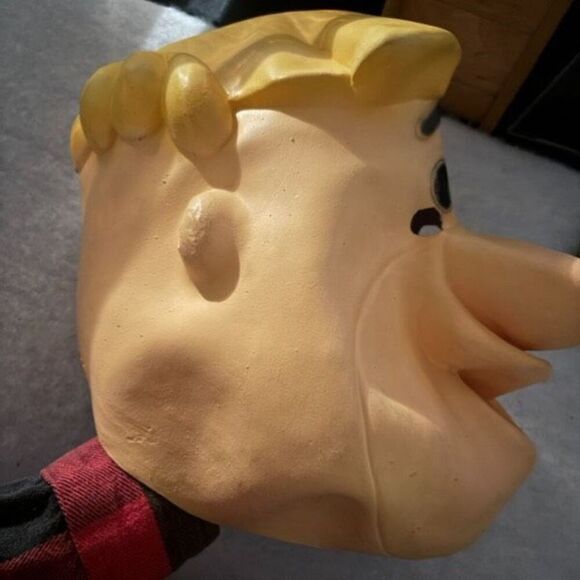 Flintstones Barney Rubble Hanna Barbera 1994 Rubber Mask - Picture 3 of 8